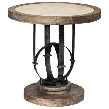 Sydney Light Oak Accent Table