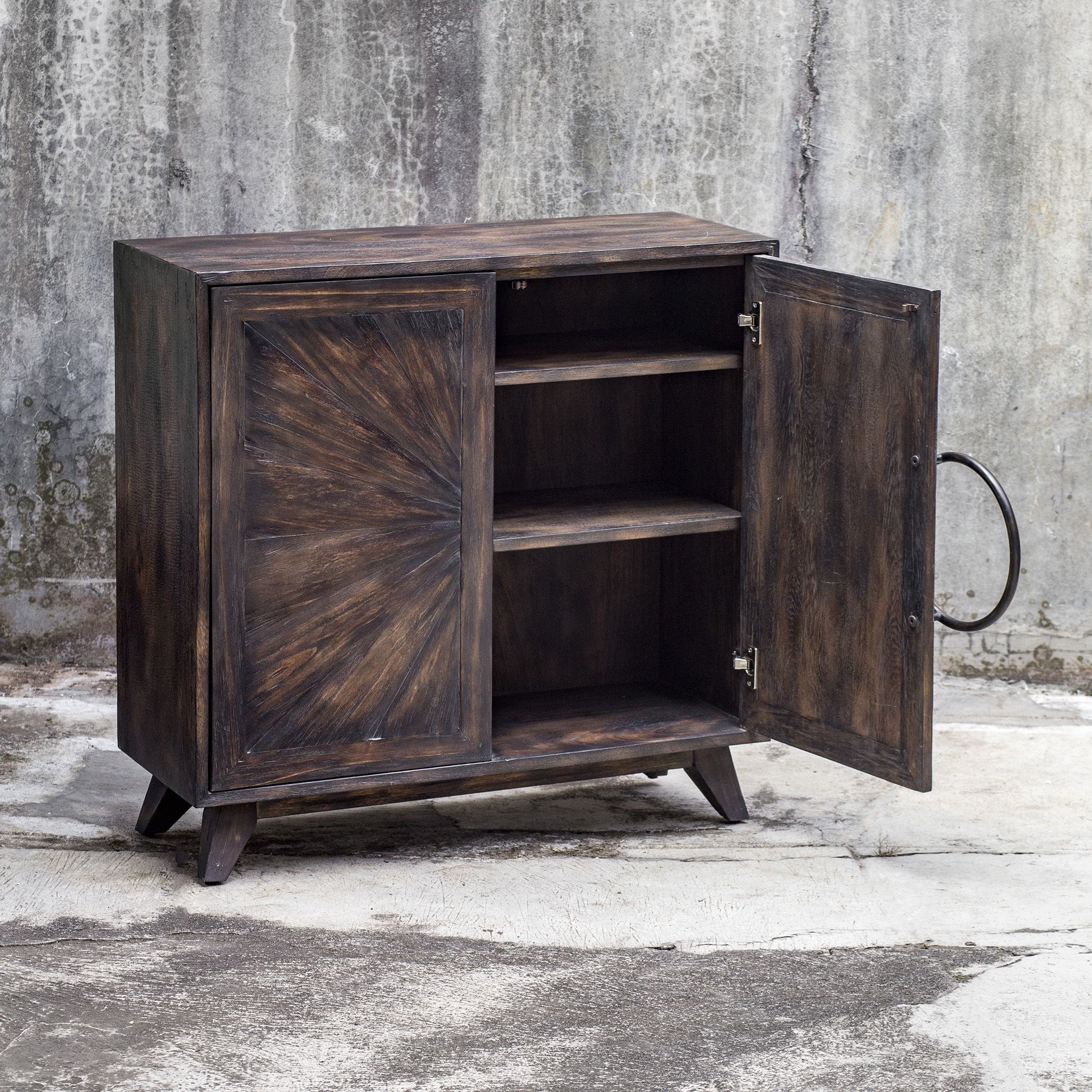 Uttermost Accent Furniture - Chests Kohana Black Console Cabinet