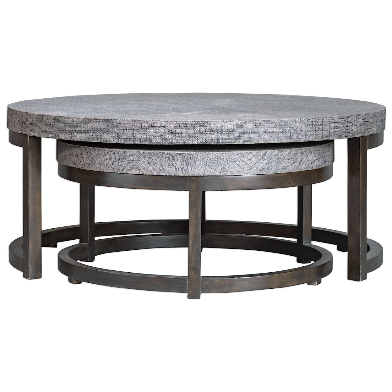 Uttermost Accent Furniture - Occasional Tables Aiyara Gray Nesting Tables, S/2