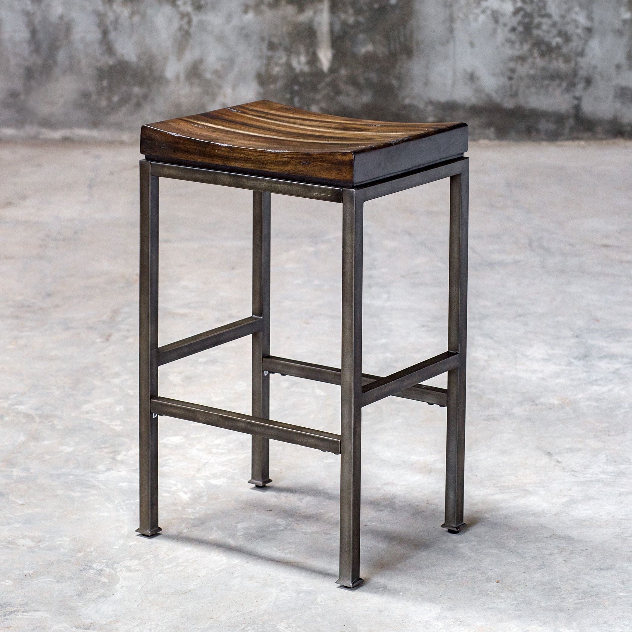 Uttermost Accent Furniture - Stools Beck Industrial Bar Stool