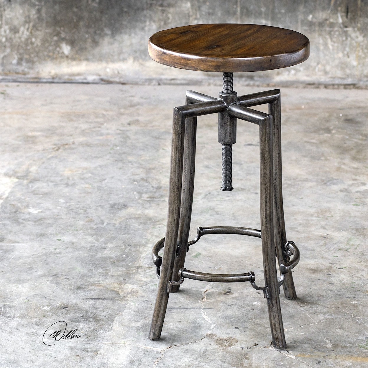 Uttermost Accent Furniture - Stools Westlyn Industrial Bar Stool