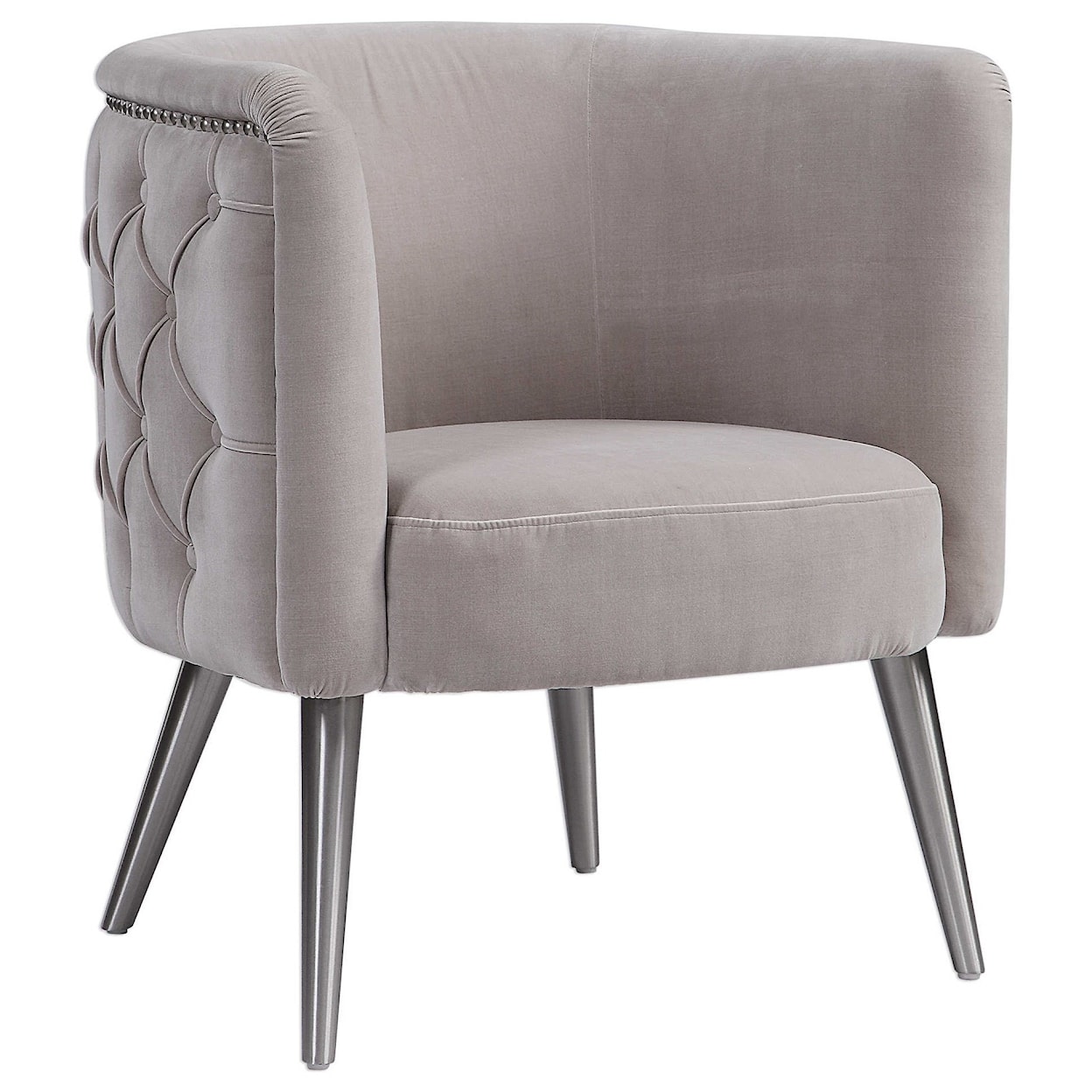 Uttermost Accent Furniture - Accent Chairs Haider Tufted Accent Chair