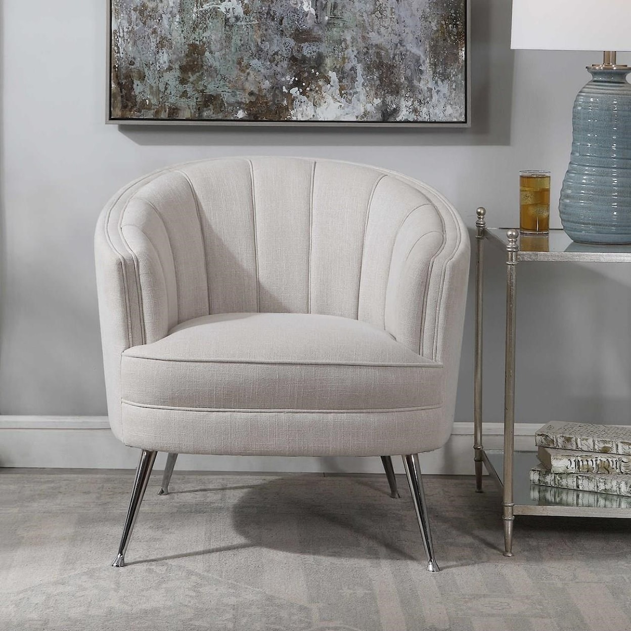 Uttermost Accent Furniture - Accent Chairs Janie Mid-Century Accent Chair