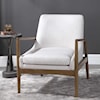 Uttermost Accent Furniture - Accent Chairs Bev White Accent Chair