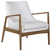 Uttermost Accent Furniture - Accent Chairs Bev White Accent Chair