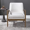 Uttermost Accent Furniture - Accent Chairs Bev White Accent Chair
