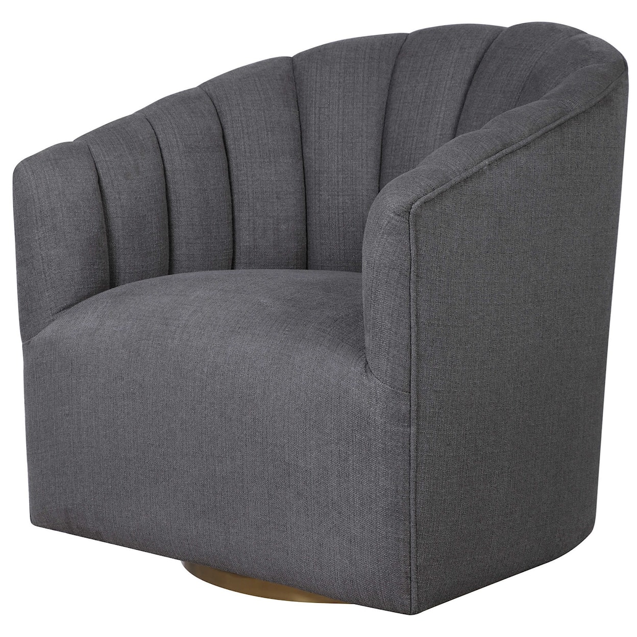 Uttermost Accent Furniture - Accent Chairs Cuthbert Modern Swivel Chair