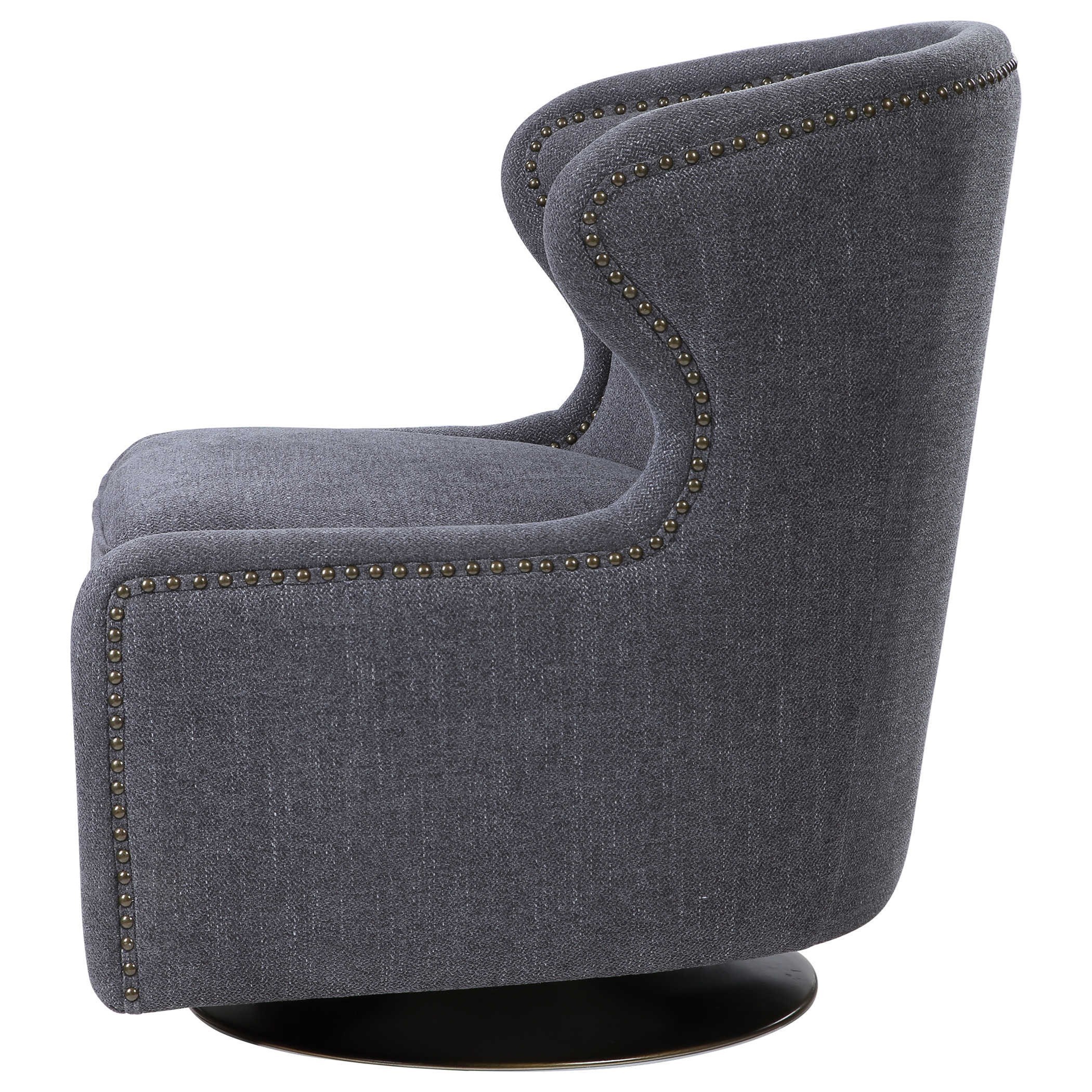 Uttermost Accent Furniture - Accent Chairs Biscay Swivel Chair