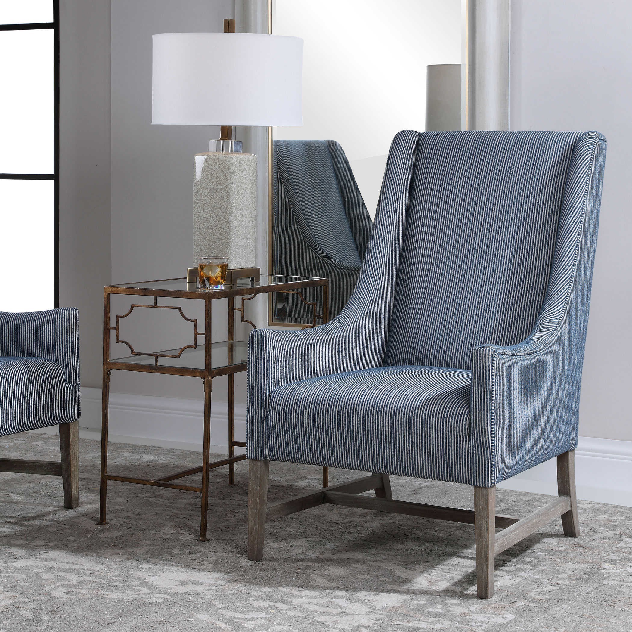 Uttermost Accent Furniture - Accent Chairs Galiot Wingback Accent Chair