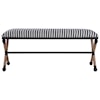 Uttermost Accent Furniture - Benches Braddock Striped Bench