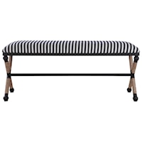 Braddock Striped Bench