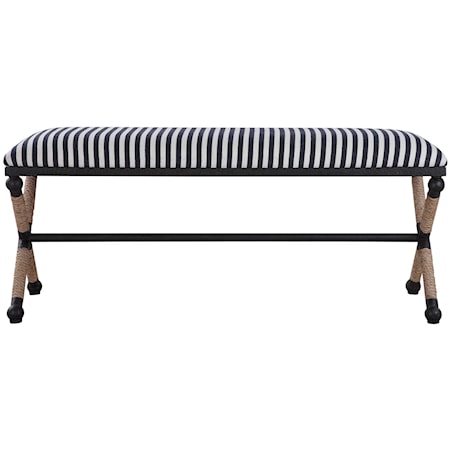 Braddock Striped Bench