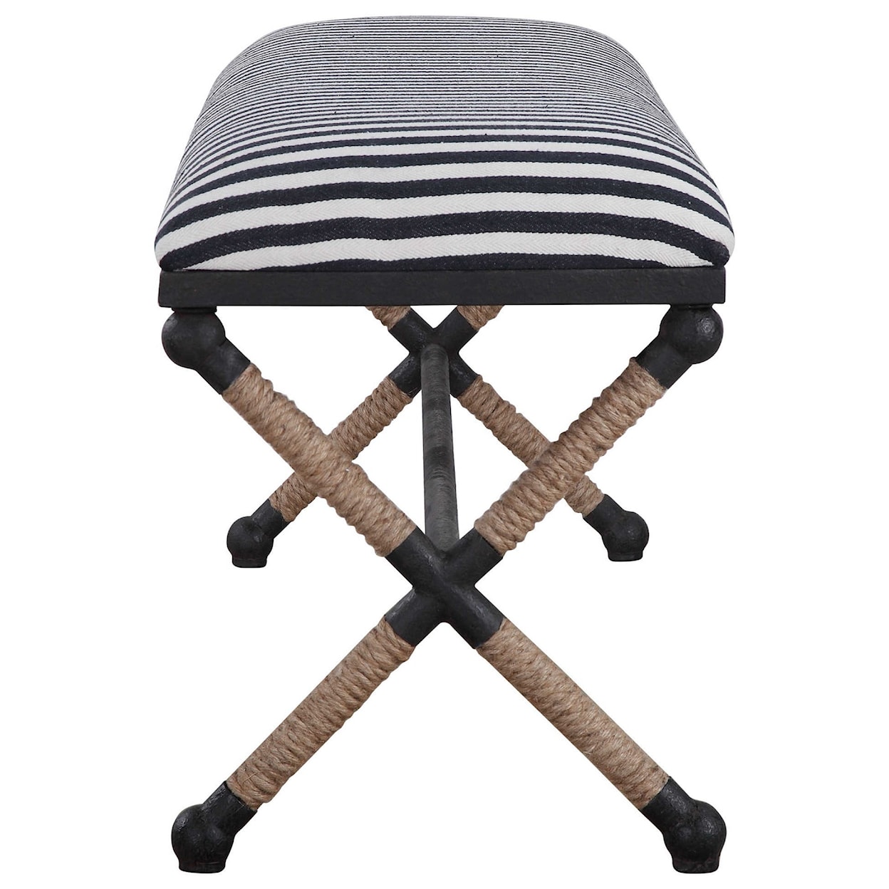 Uttermost Accent Furniture - Benches Braddock Striped Bench