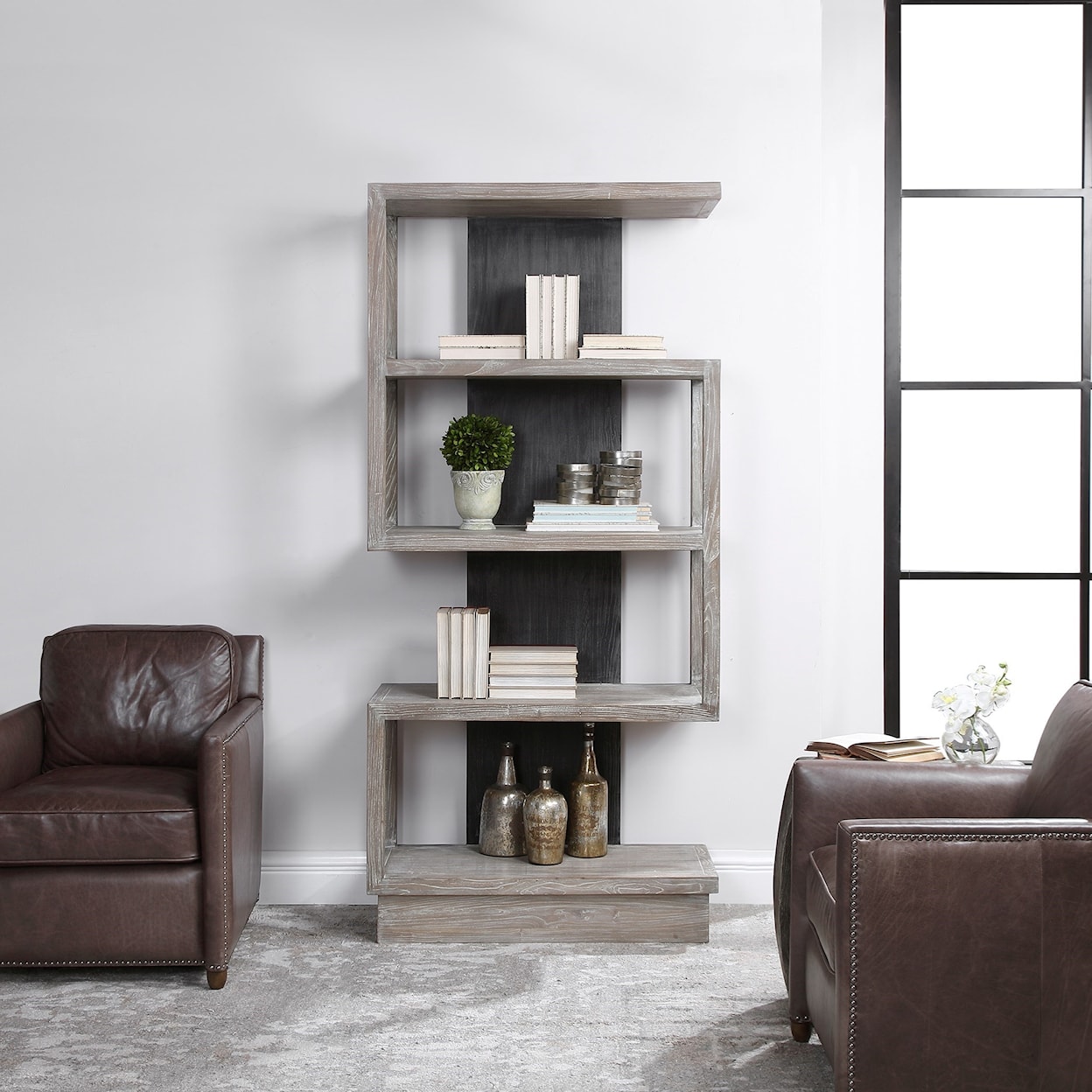 Uttermost Accent Furniture - Bookcases Nicasia Modern Etagere