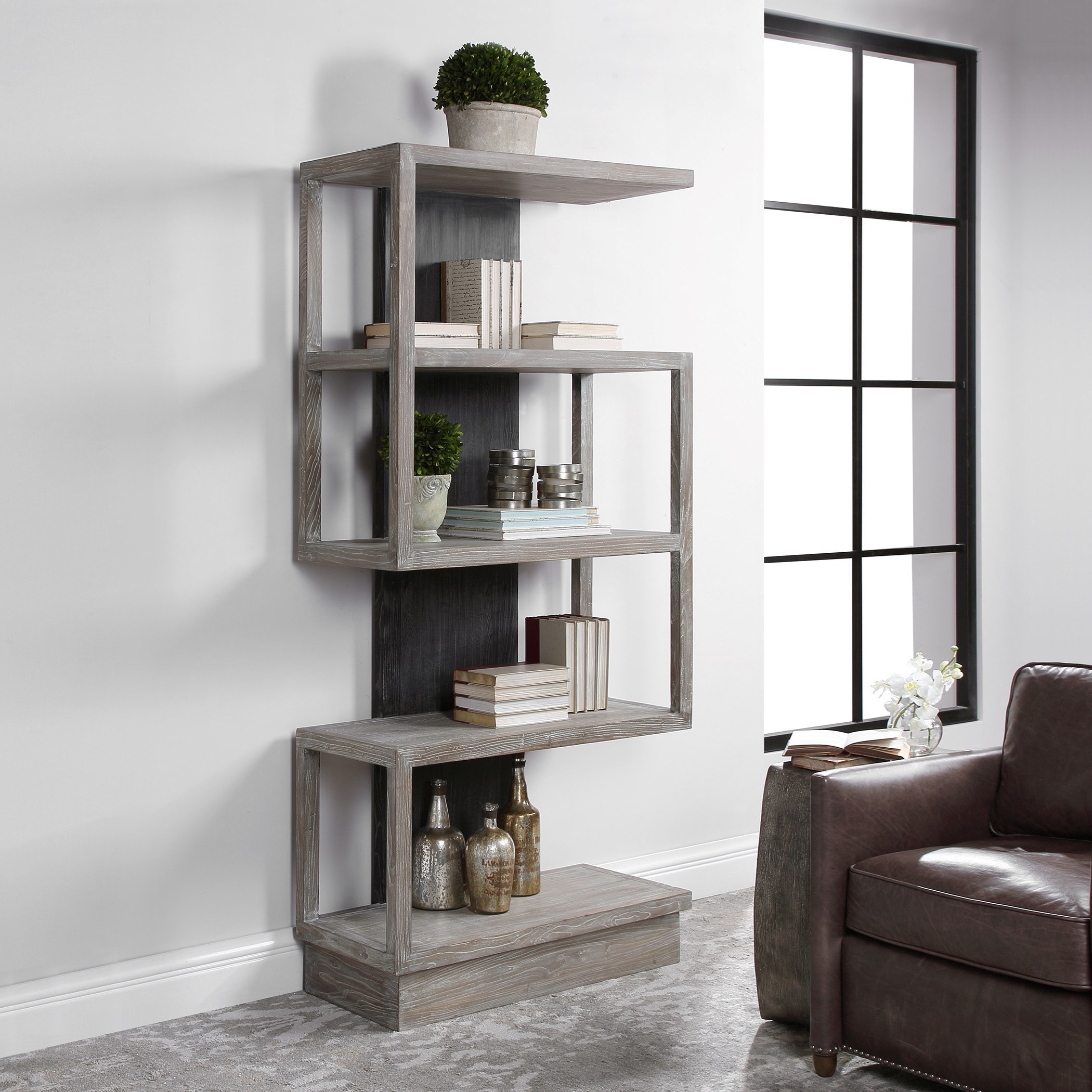 Uttermost Accent Furniture - Bookcases Nicasia Modern Etagere
