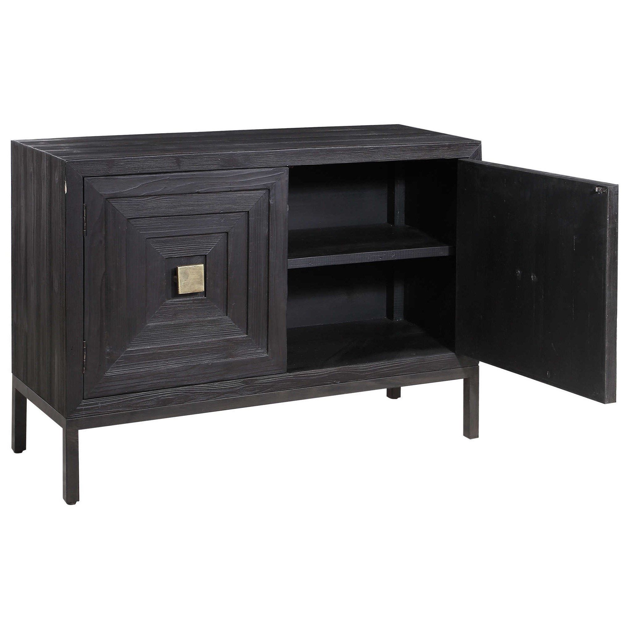 Uttermost Accent Furniture - Chests Aiken Dark Walnut 2-Door Cabinet