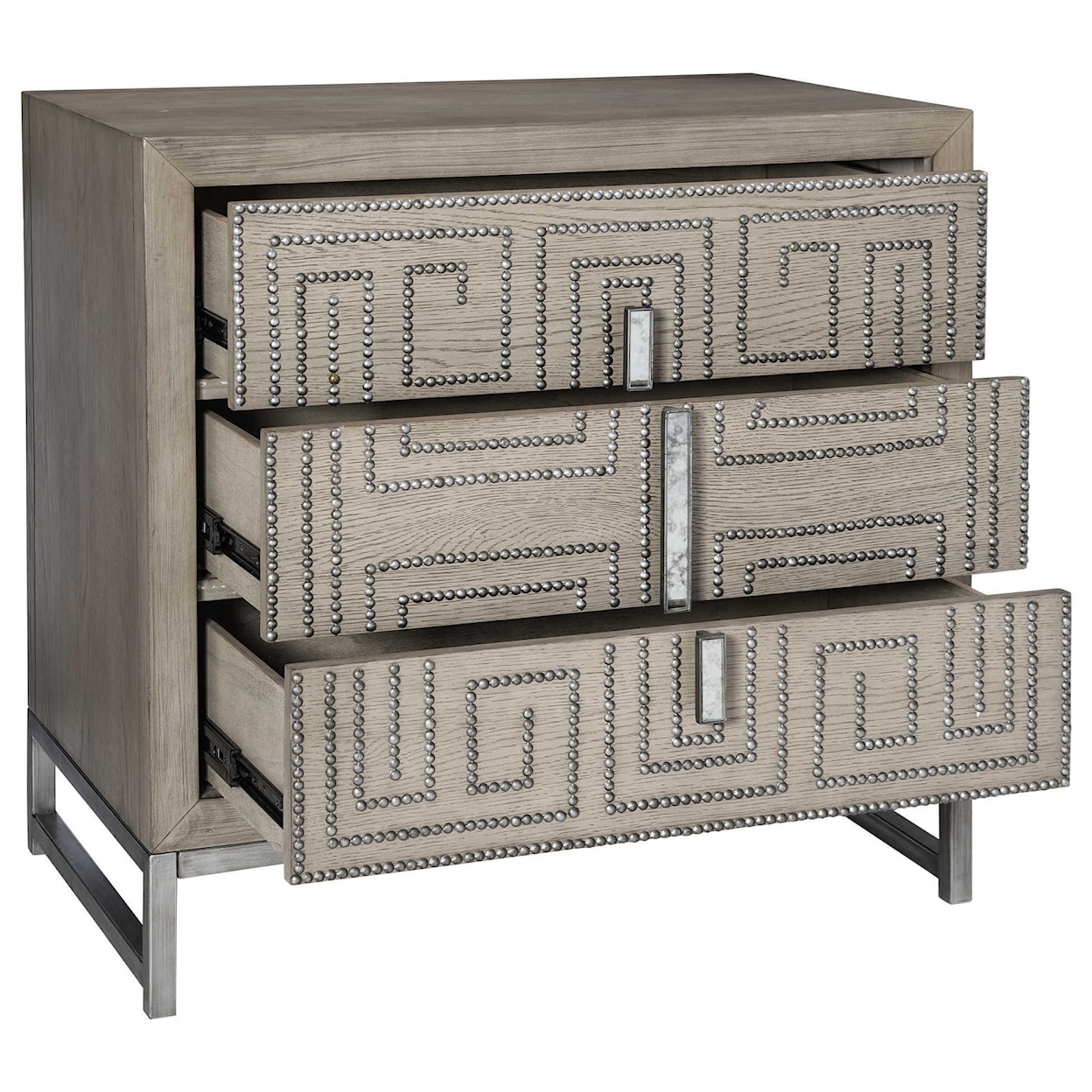 Uttermost Accent Furniture - Chests Devya Gray Oak Accent Chest