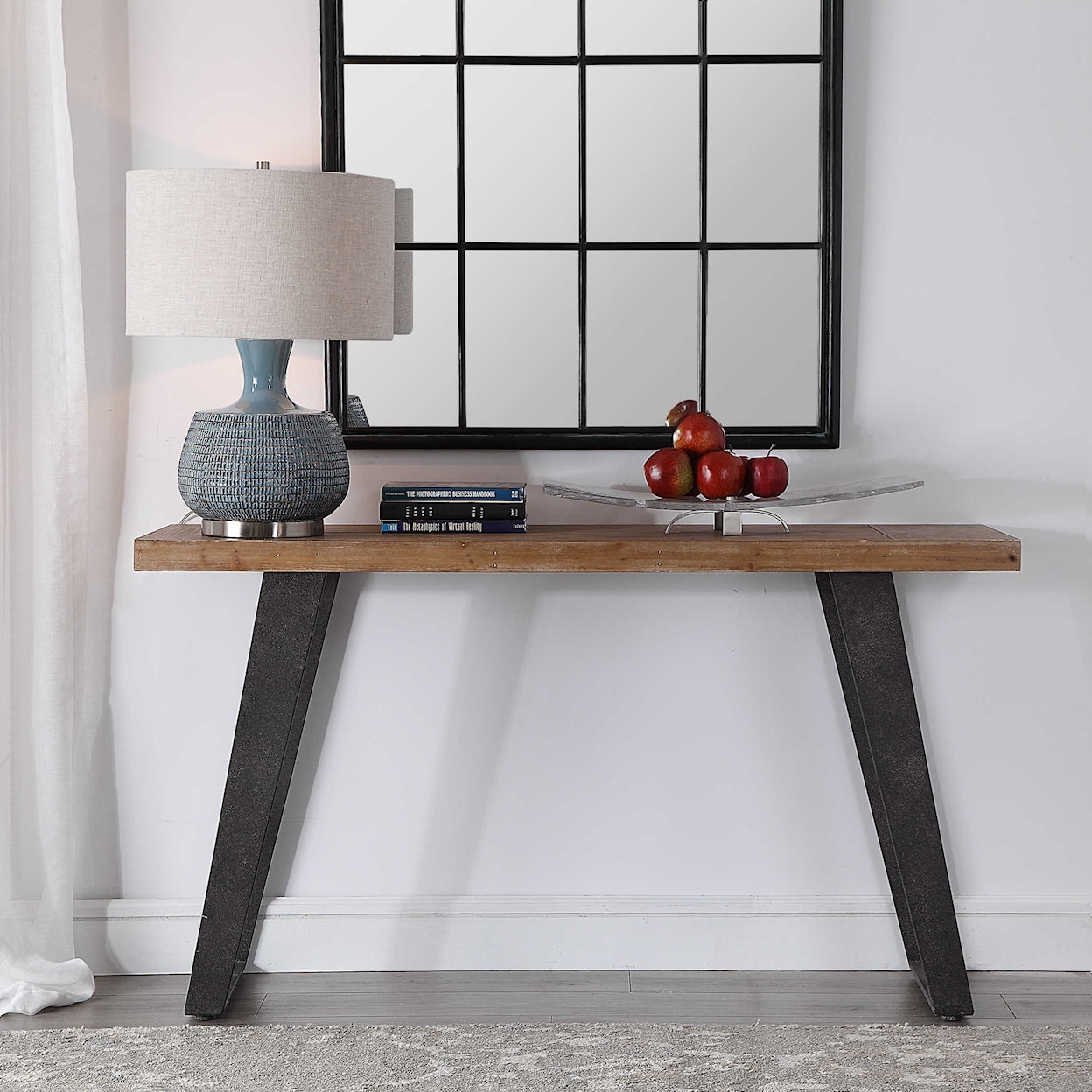 Uttermost Accent Furniture - Occasional Tables Freddy Weathered Console Table