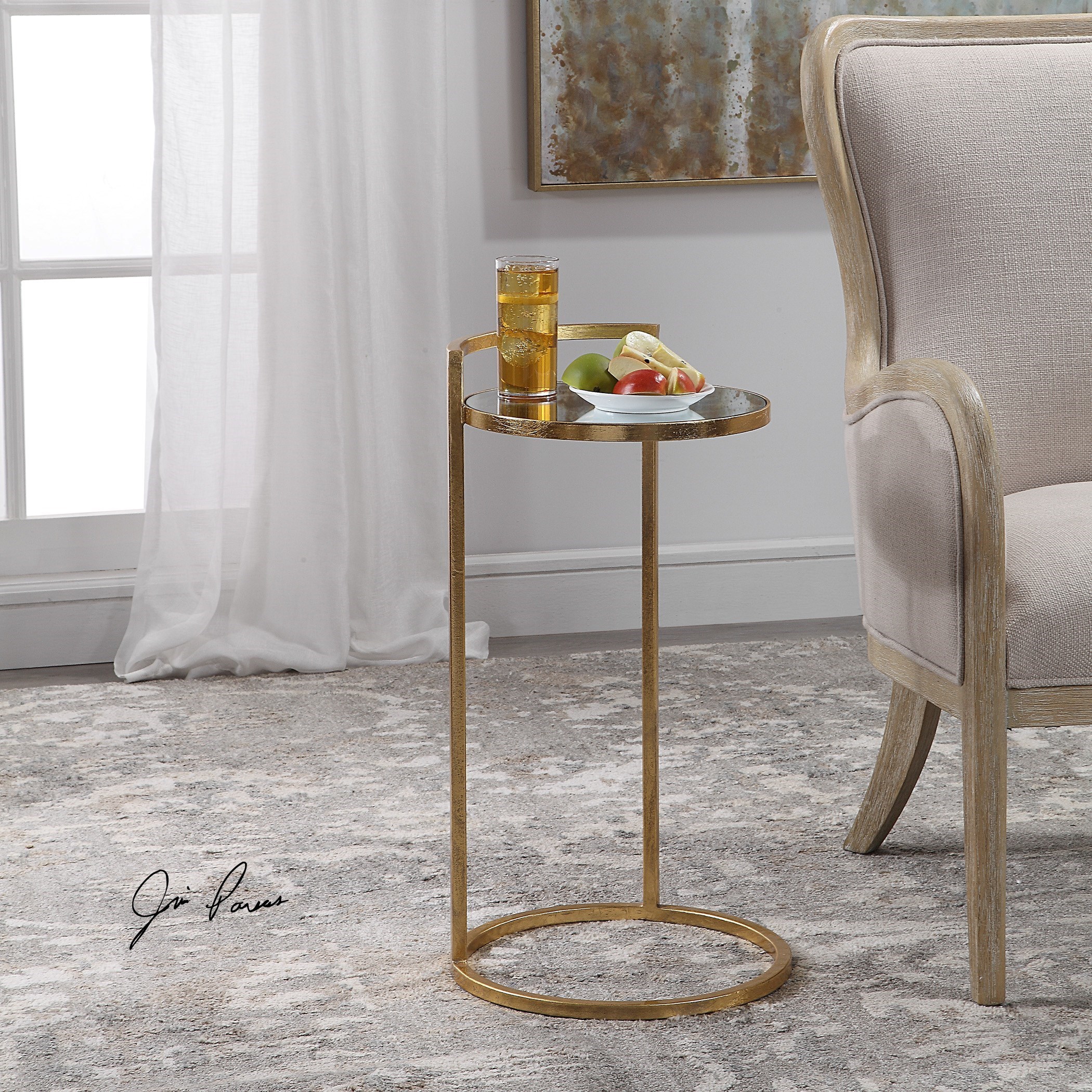 Uttermost Accent Furniture - Occasional Tables Cailin Gold Accent Table