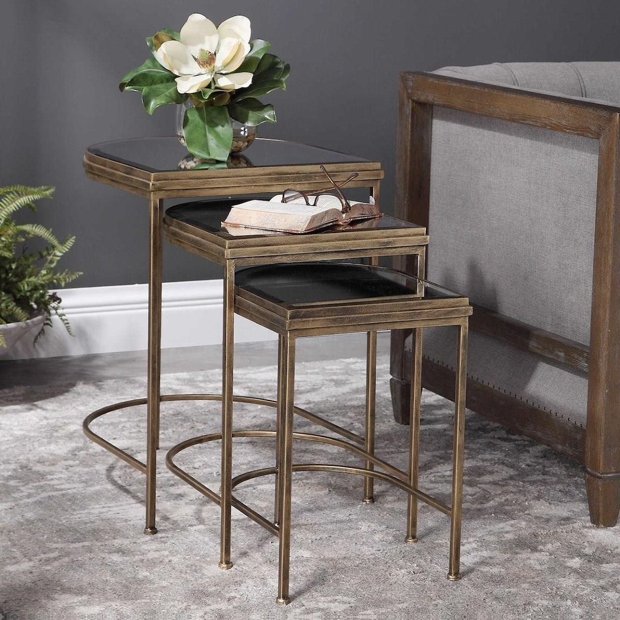 Uttermost Accent Furniture - Occasional Tables India Nesting Tables, Set/3