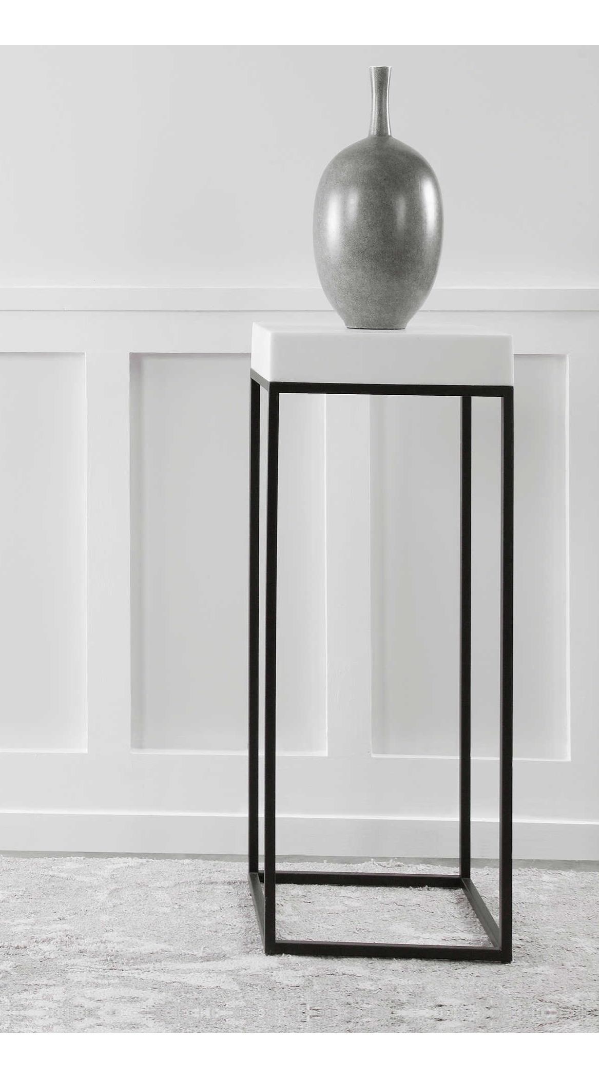 Uttermost Accent Furniture - Occasional Tables Gambia Marble Plant Stand