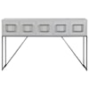 Uttermost Accent Furniture - Occasional Tables Abaya White Console Table
