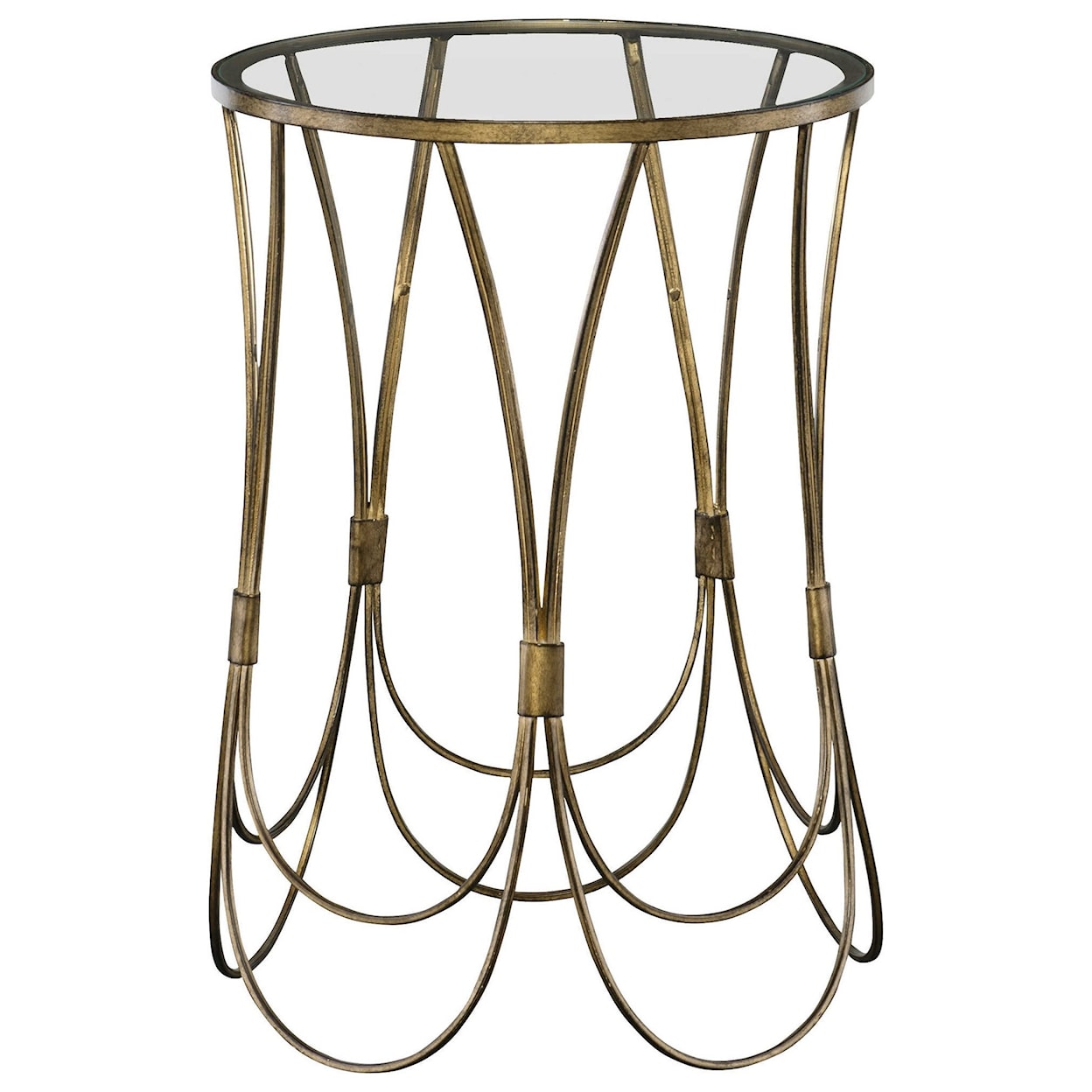 Uttermost Accent Furniture - Occasional Tables Kalindra Gold Accent Table