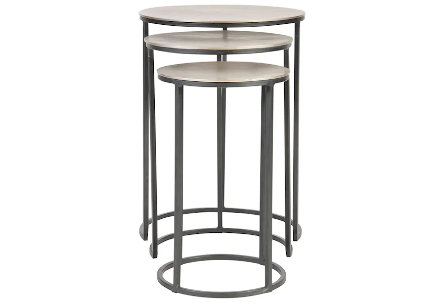 Accent Furniture - Occasional Tables Erik Metal Nesting Tables, S/3 by Uttermost at Swann's Furniture & Design