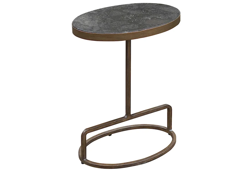 Accent Furniture - Occasional Tables Jessenia Stone Accent Table by Uttermost at Swann's Furniture & Design