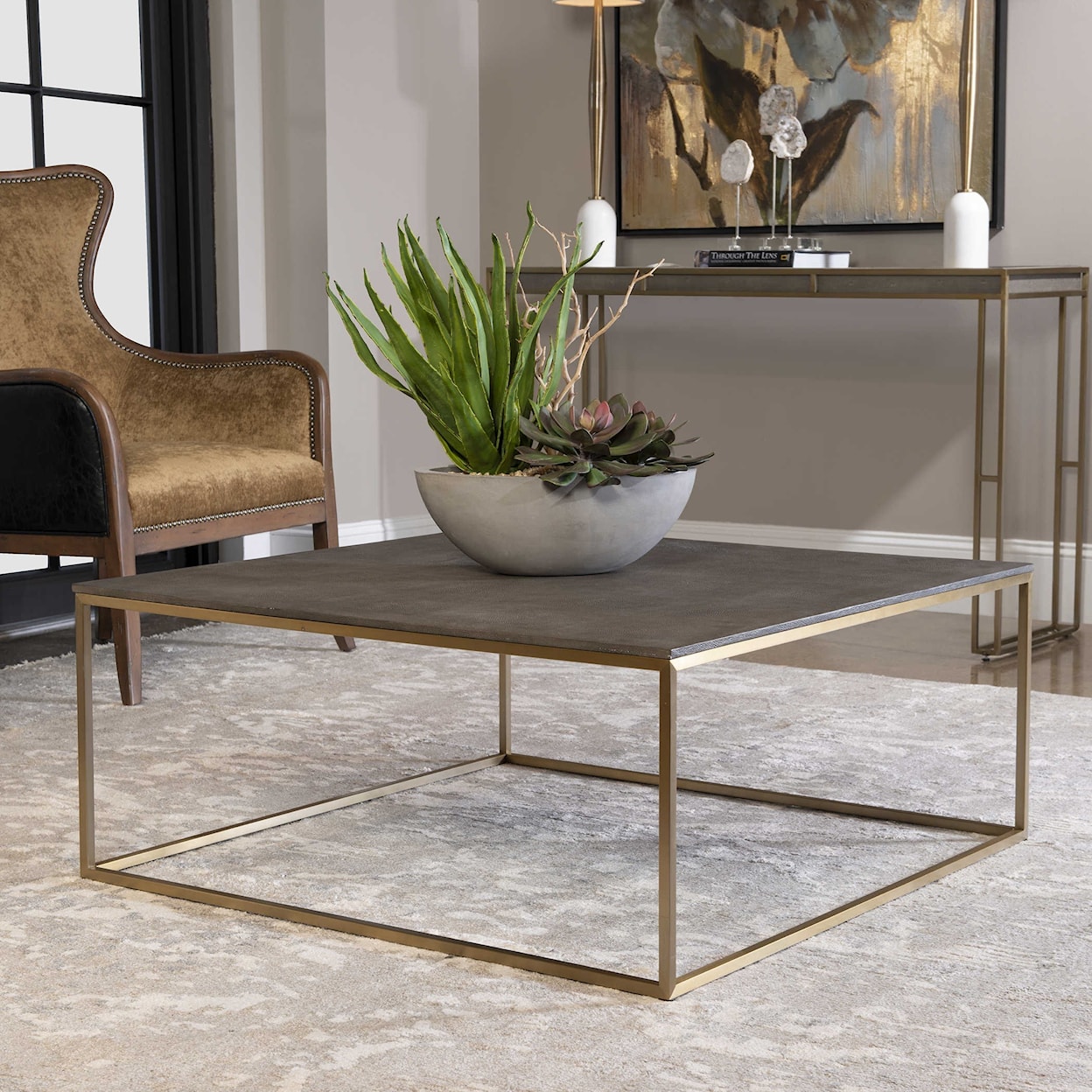 Uttermost Accent Furniture - Occasional Tables Trebon Modern Coffee Table