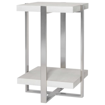 Arnaut White Accent Table