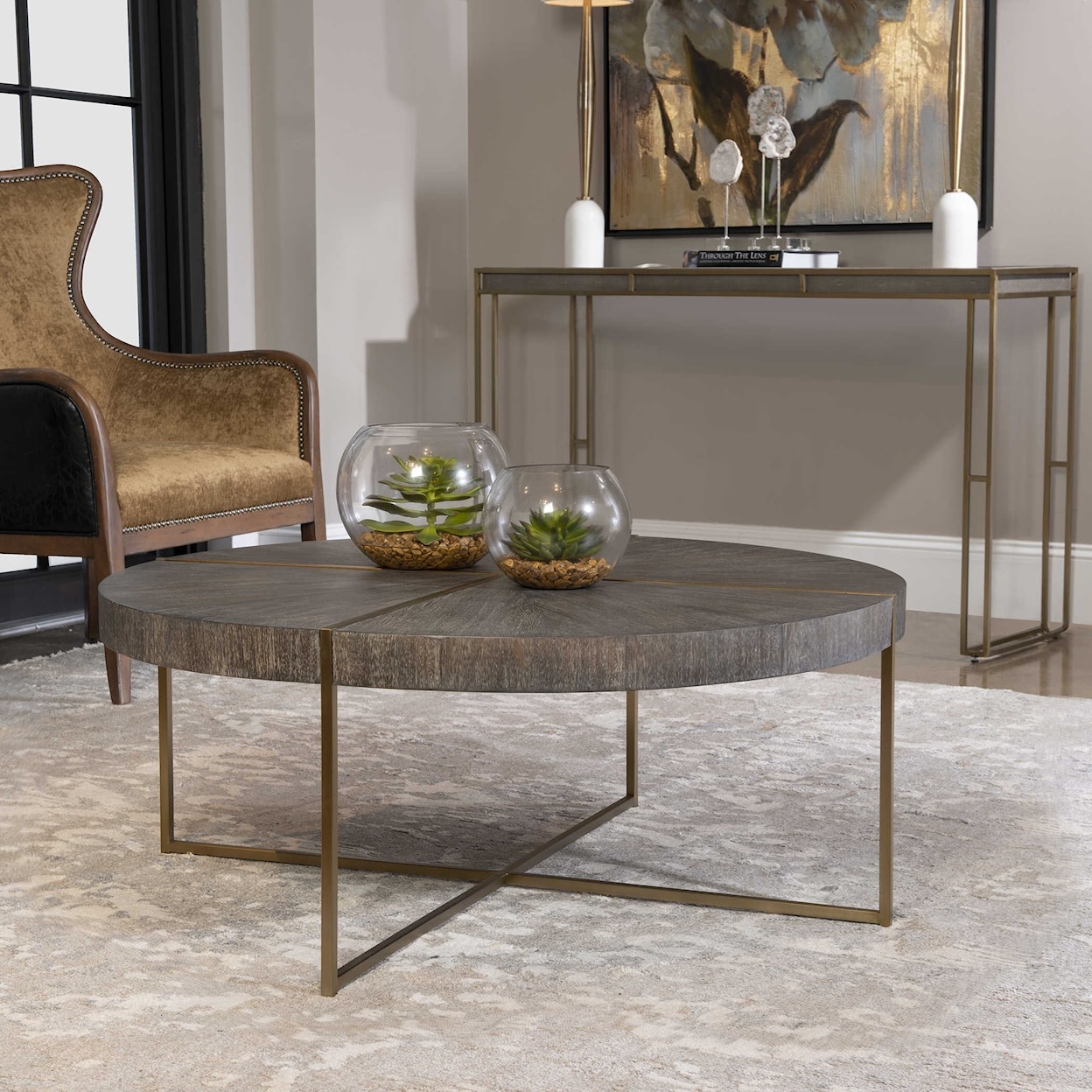 Uttermost Accent Furniture - Occasional Tables Taja Round Coffee Table