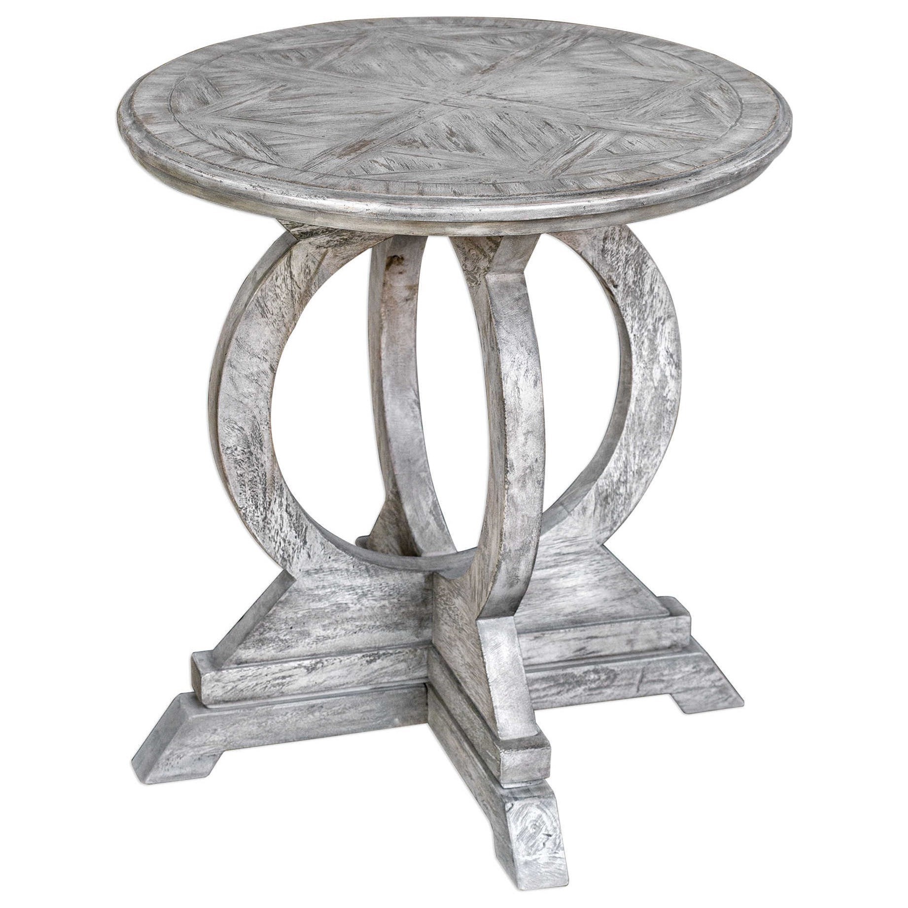 Maiva White Accent Table