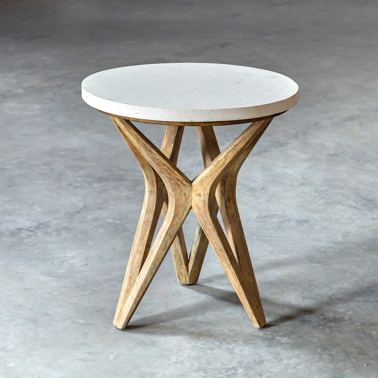 Uttermost Accent Furniture - Occasional Tables Marnie Limestone Accent Table