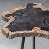 Uttermost Accent Furniture - Occasional Tables Mircea Petrified Wood Accent Table