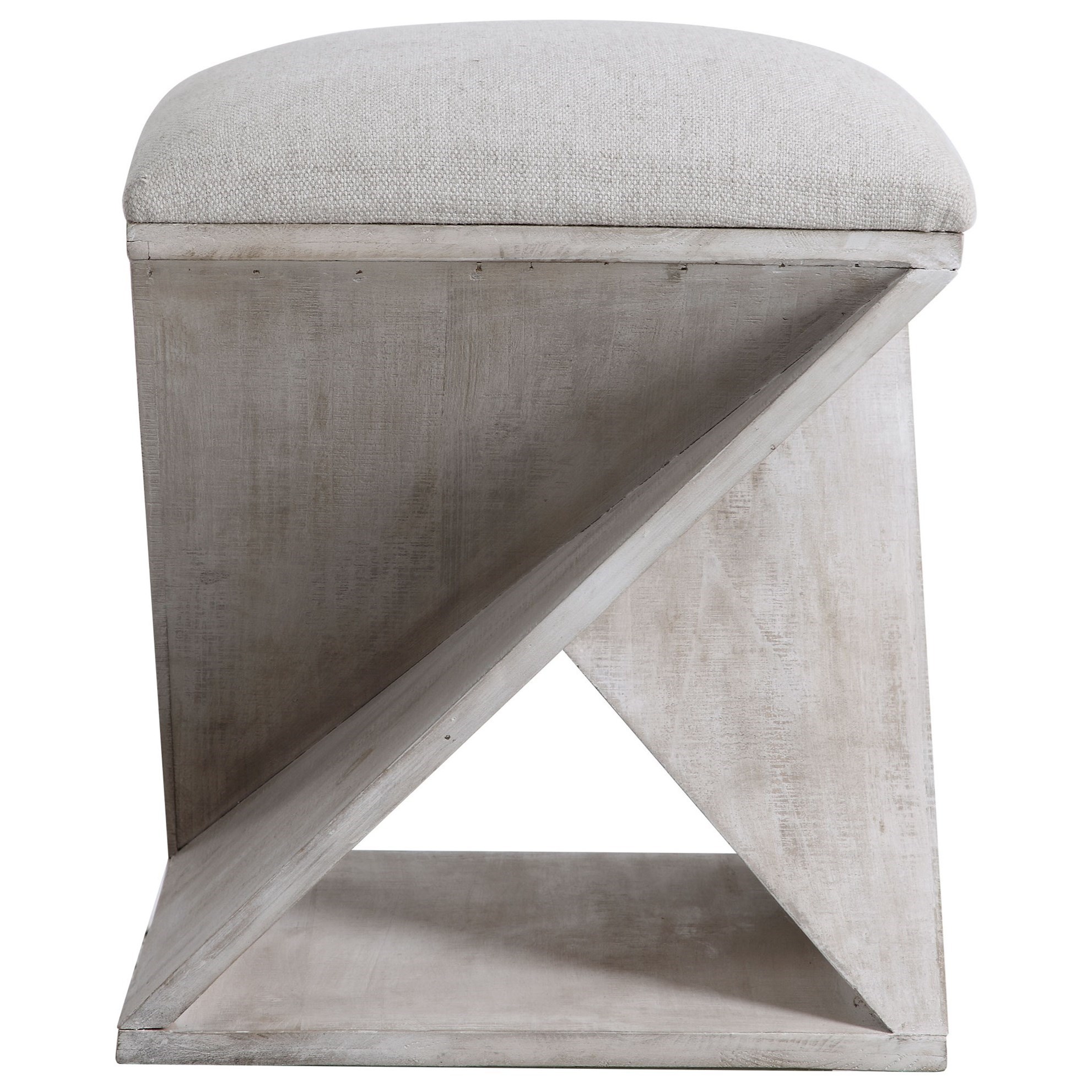 Uttermost Accent Furniture - Ottomans Benue Gray Ottoman