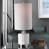 Uttermost Accent Lamps Elyn Glossy White Accent Lamp