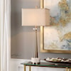 Uttermost Buffet Lamps Verner Tapered Brass Table Lamp