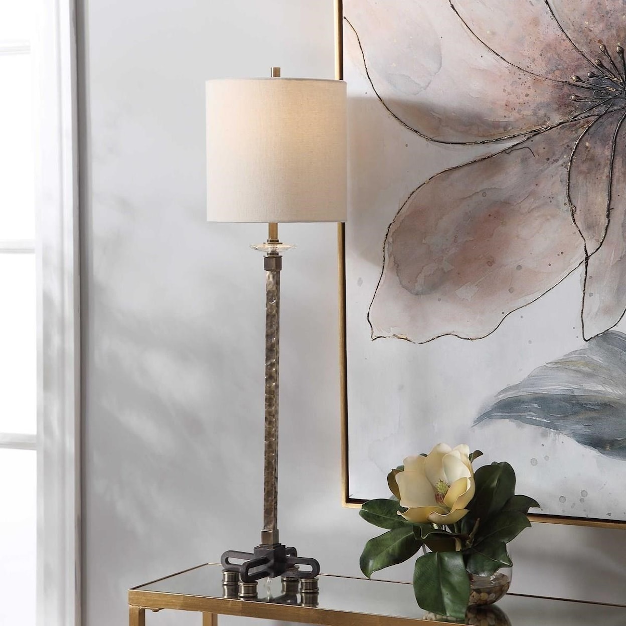 Uttermost Buffet Lamps Parnell Industrial Buffet Lamp