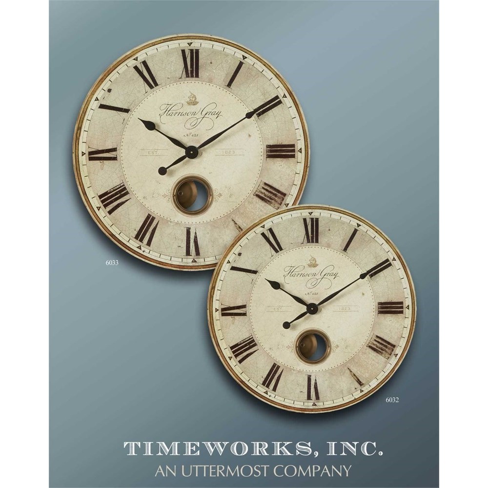 Harrison Gray 30" Wall Clock