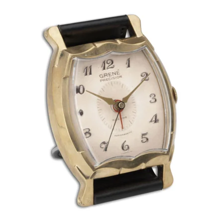 Wristwatch Alarm Square Grene Clock