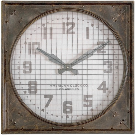 Warehouse Clock with Grill