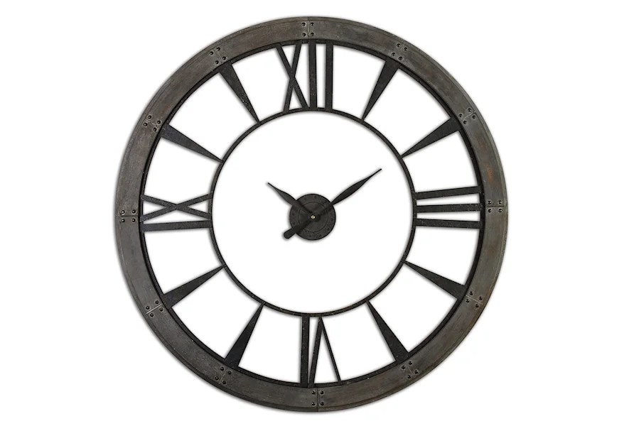 Clocks Ronan Wall Clock, Large by Uttermost at Miller Waldrop Furniture and Decor