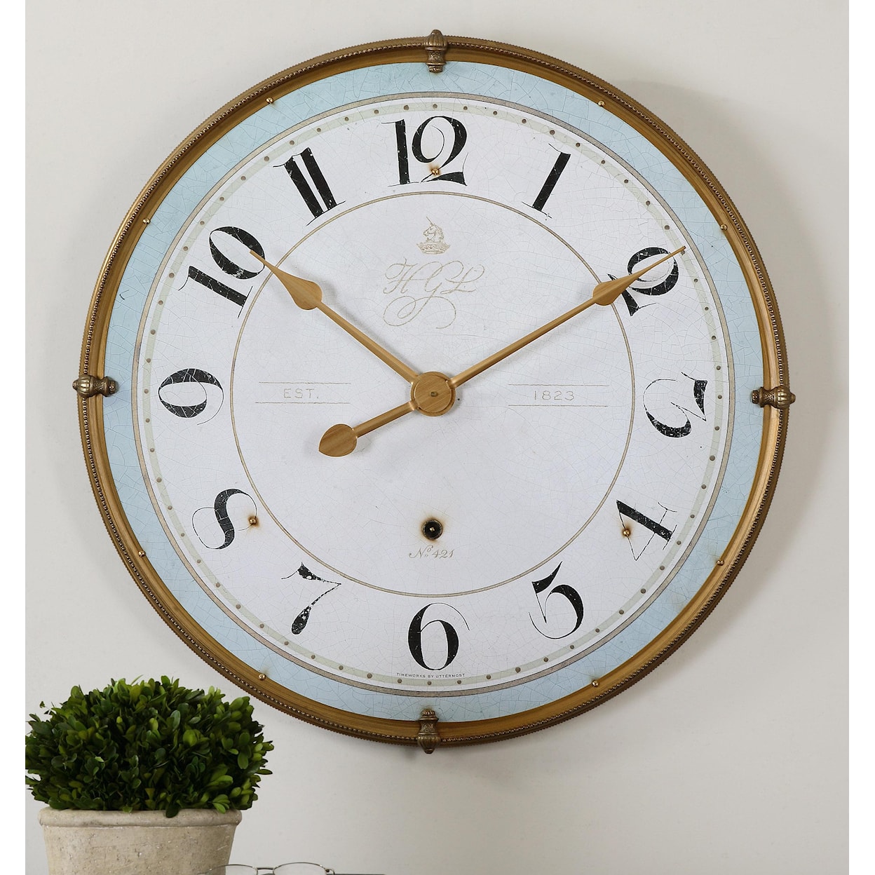 Uttermost Clocks Torriana Wall Clock