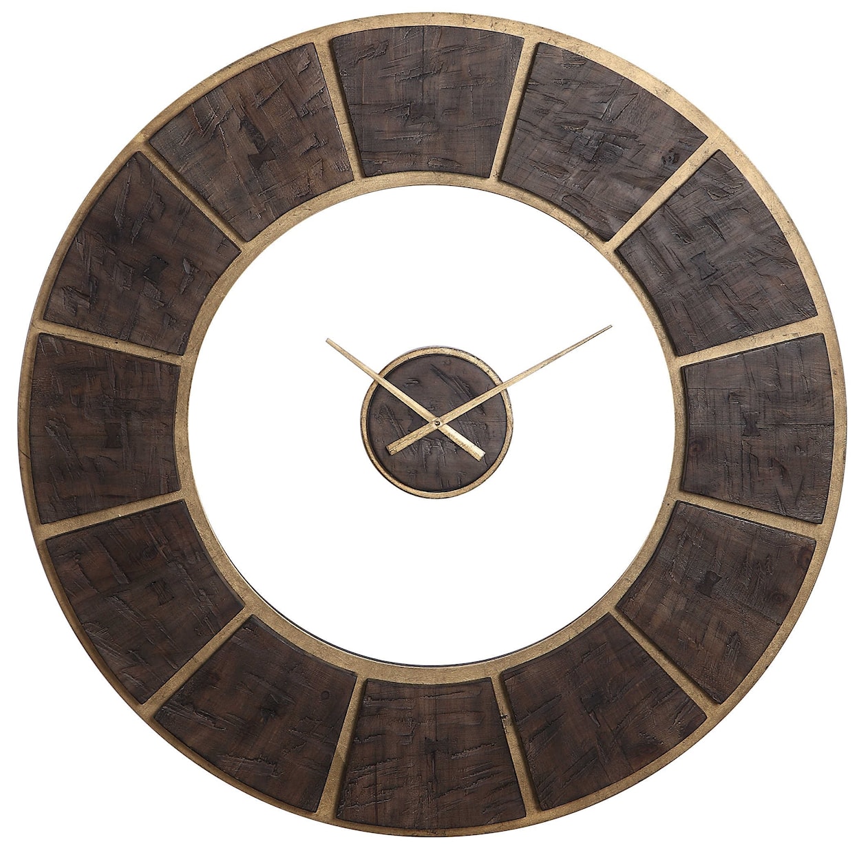 Uttermost Clocks Kerensa Wooden Wall Clock