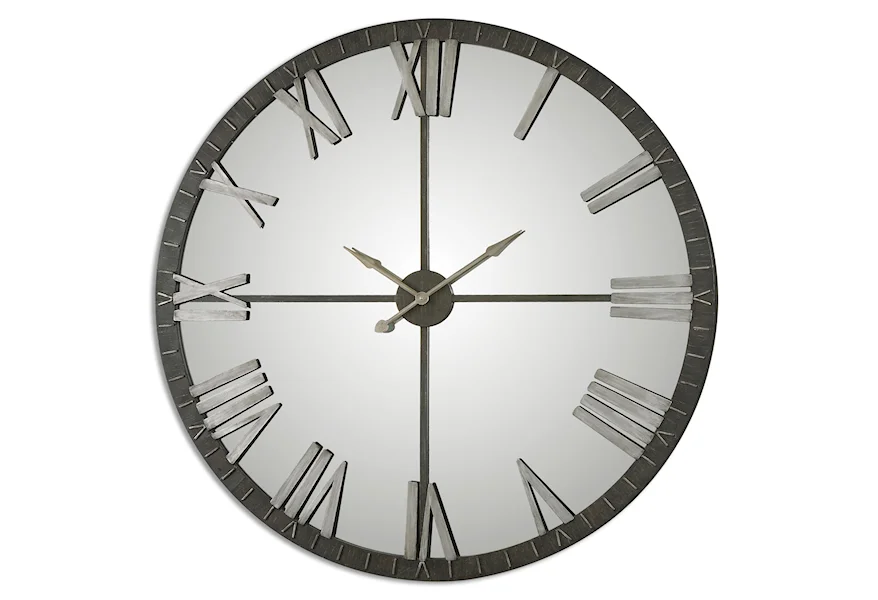 Clocks Amelie Large Bronze Wall Clock by Uttermost at Mueller Furniture