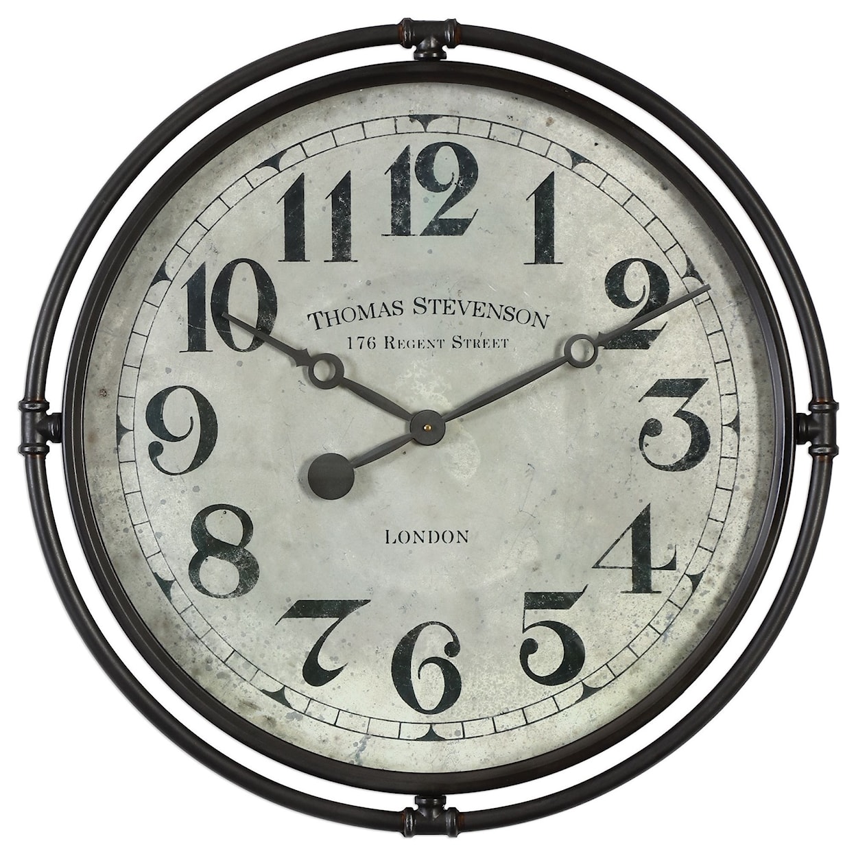 Uttermost Clocks Uttermost Nakul Industrial Wall Clock