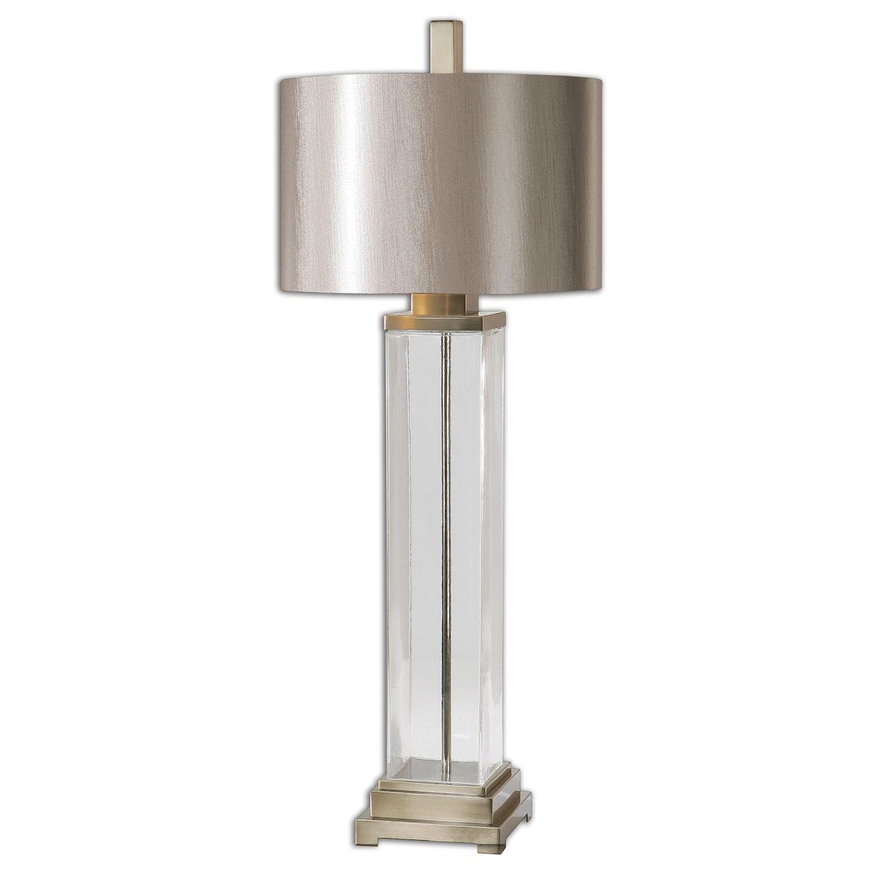 Uttermost Table Lamps Drustan Clear Glass Table Lamp