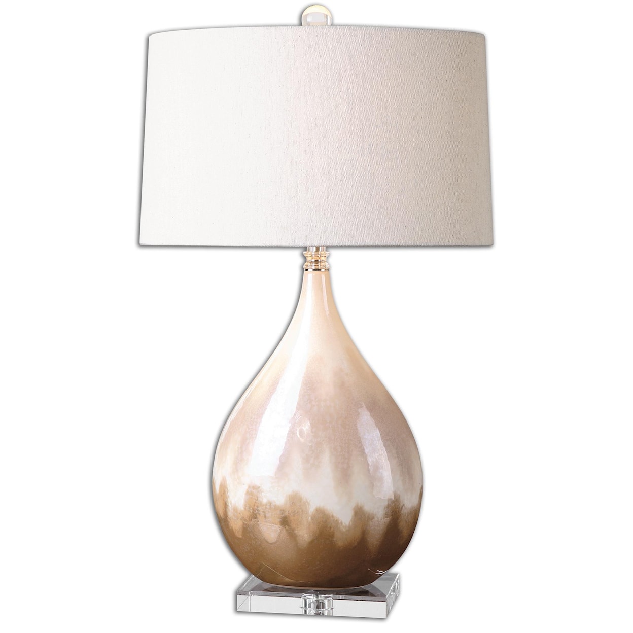 Uttermost Table Lamps Flavian Glazed Ceramic Lamp