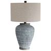 Uttermost Table Lamps Pelia Light Aqua Table Lamp